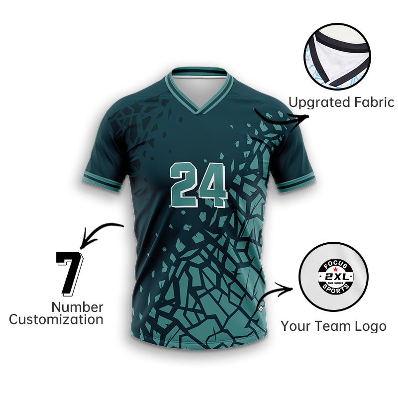 U-TRY | Folded Collar Soccer Jersey Set - DL008