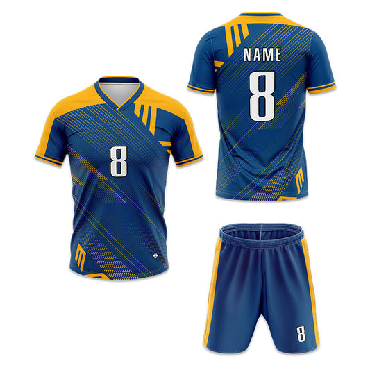 U-TRY | Folded Collar Soccer Jersey Set - DL001