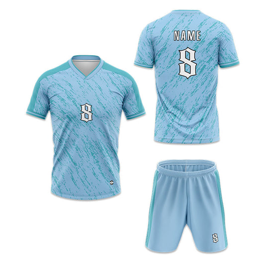U-TRY | Folded Collar Soccer Jersey Set - DL002