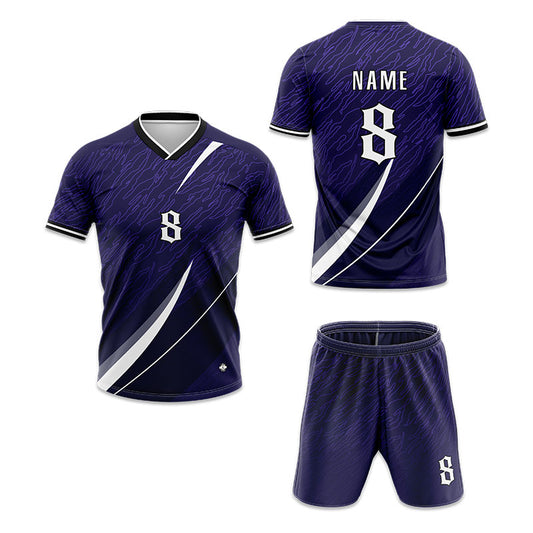 U-TRY | Folded Collar Soccer Jersey Set - DL003