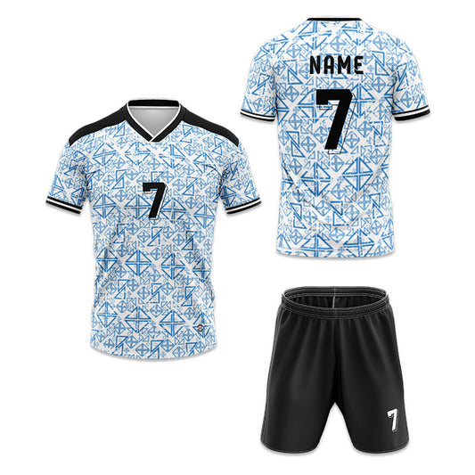 U-TRY | Folded Collar Soccer Jersey Set - DL004