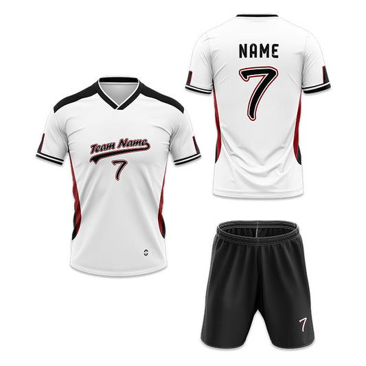 U-TRY | Folded Collar Soccer Jersey Set - DL005