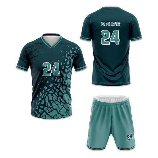 U-TRY | Folded Collar Soccer Jersey Set - DL008