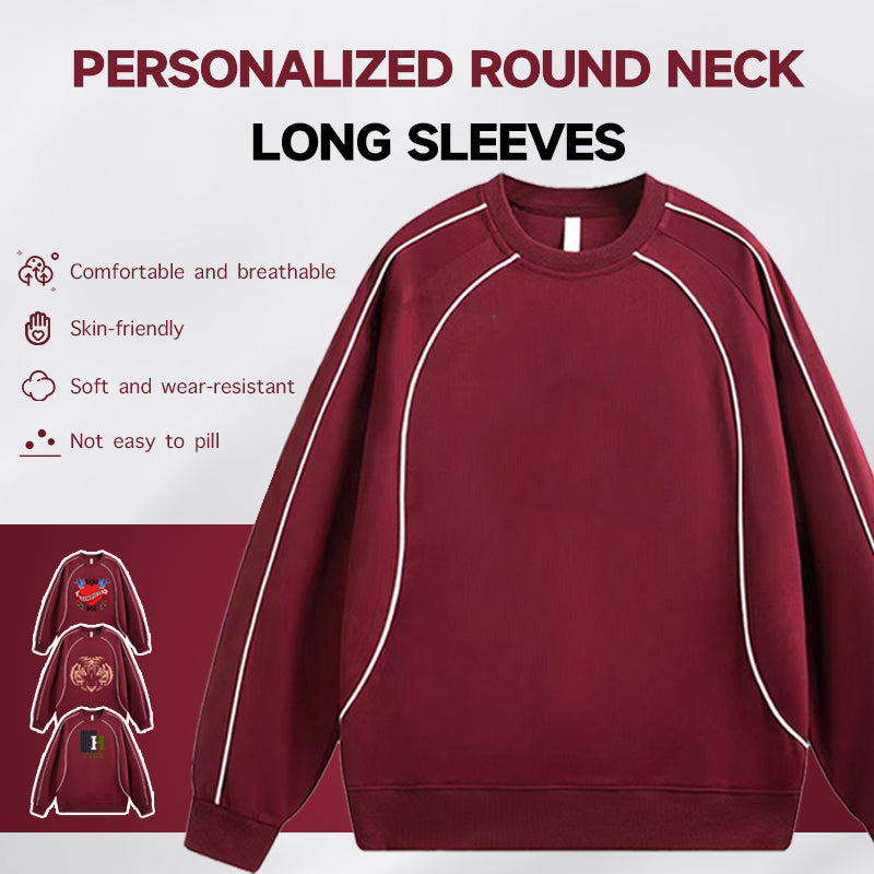 Personalized Round Neck Long Sleeves