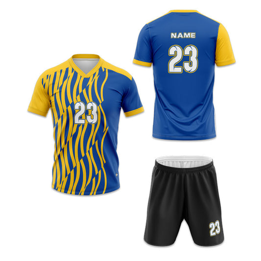 U-TRY | Folded Collar Soccer Jersey Set - DL010