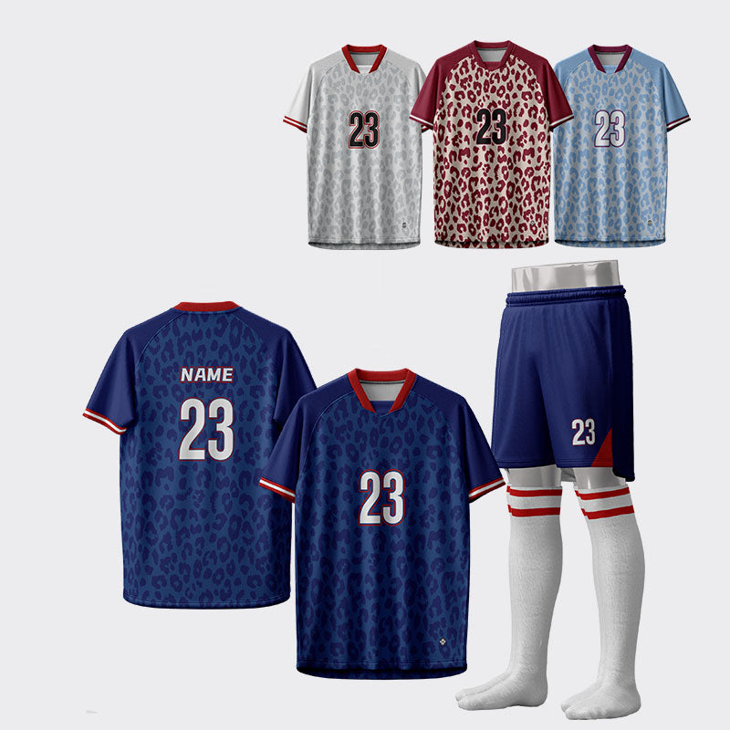 U-TRY | Shawl collar / Raglan sleeve Soccer Jersey Set - CJDL002