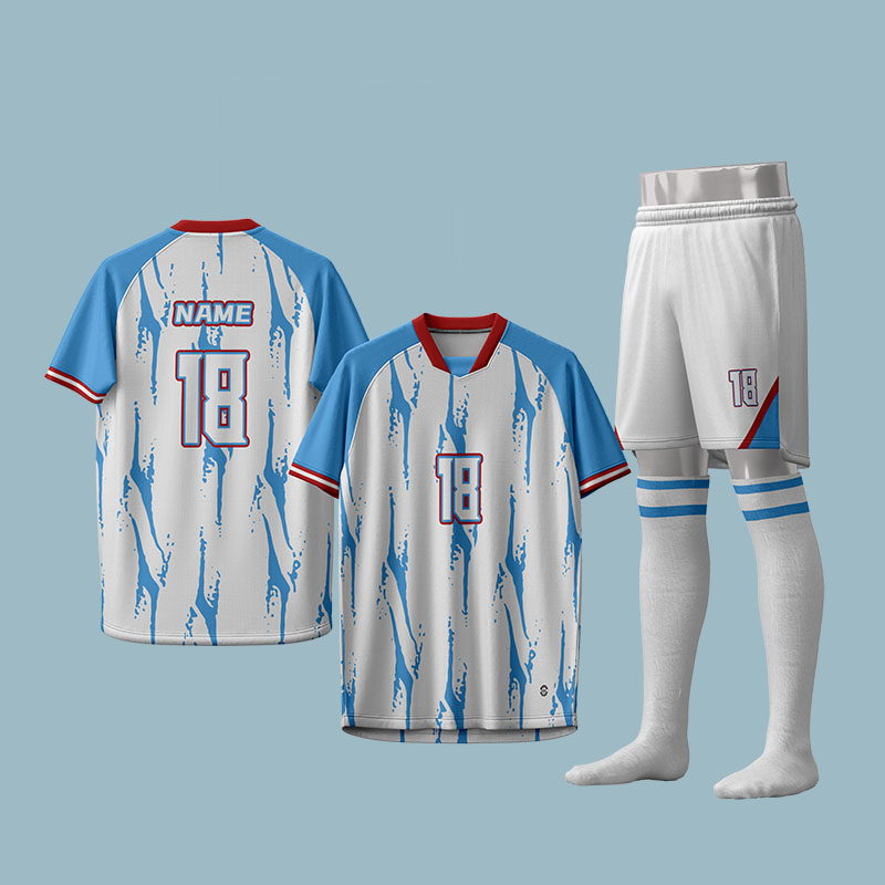 U-TRY | Shawl collar / Raglan sleeve Soccer Jersey Set - CJDL003