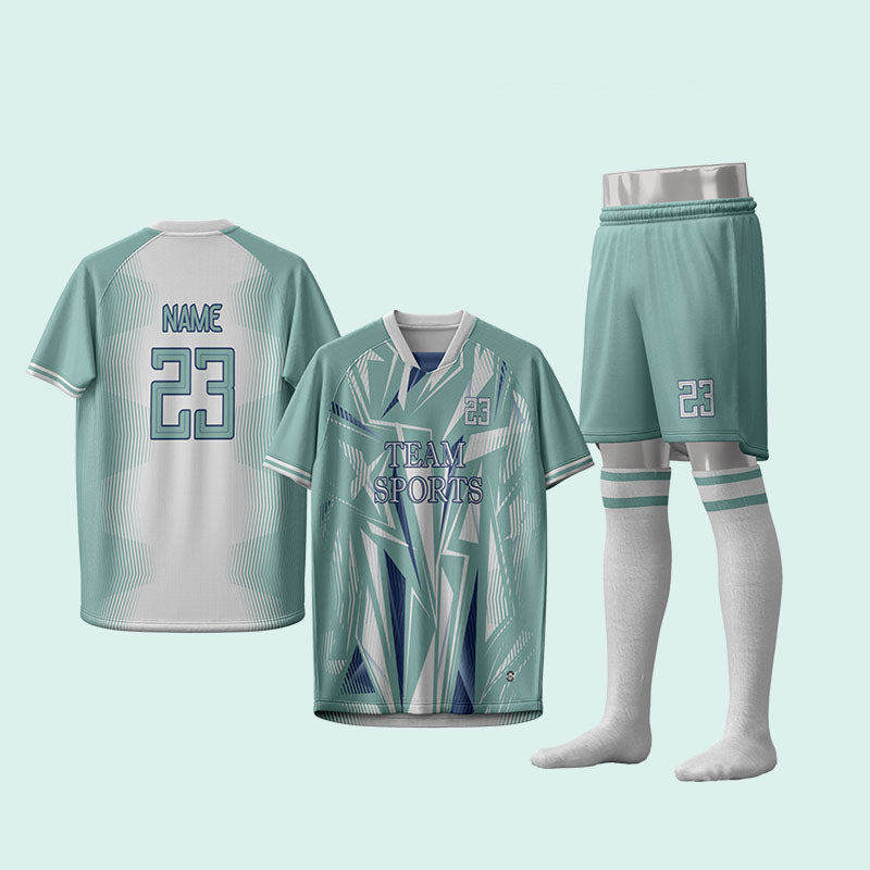 U-TRY | Shawl collar / Raglan sleeve Soccer Jersey Set - CJDL001