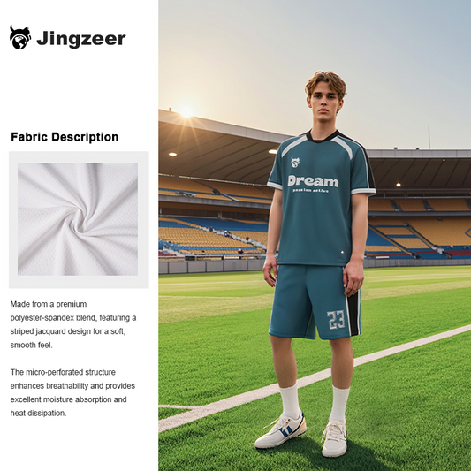 U-TRY | Shawl collar / Raglan sleeve Soccer Jersey Set - CJDL009
