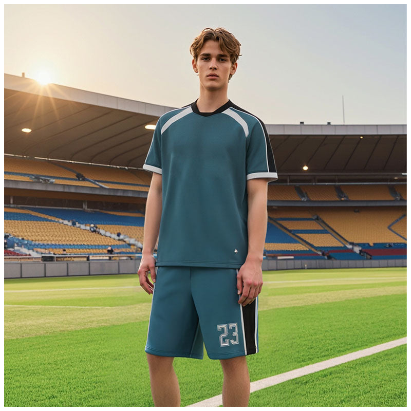 U-TRY | Shawl collar / Raglan sleeve Soccer Jersey Set - CJDL009