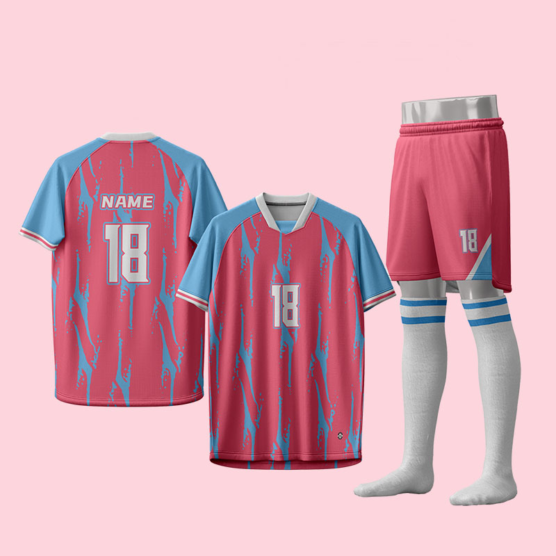 U-TRY | Shawl collar / Raglan sleeve Soccer Jersey Set - CJDL003