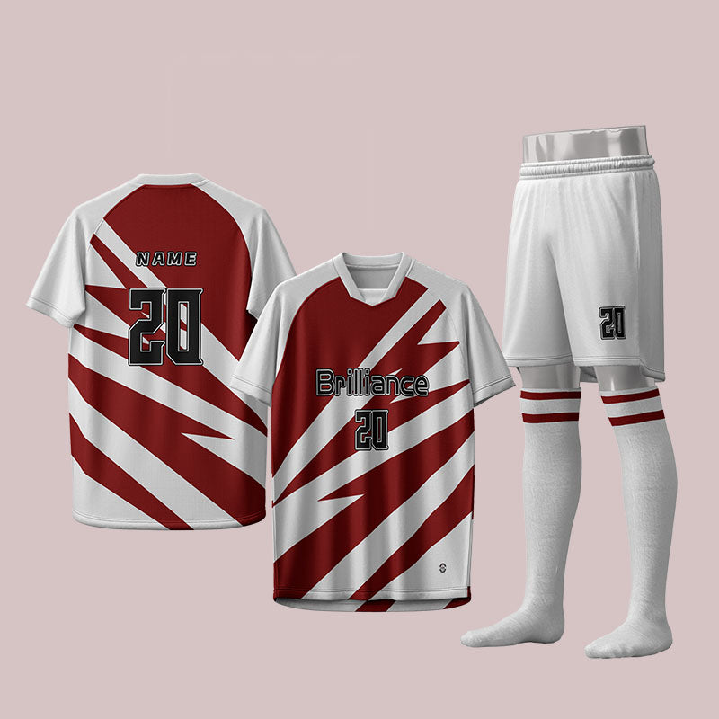 U-TRY | Shawl collar / Raglan sleeve Soccer Jersey Set - CJDL005