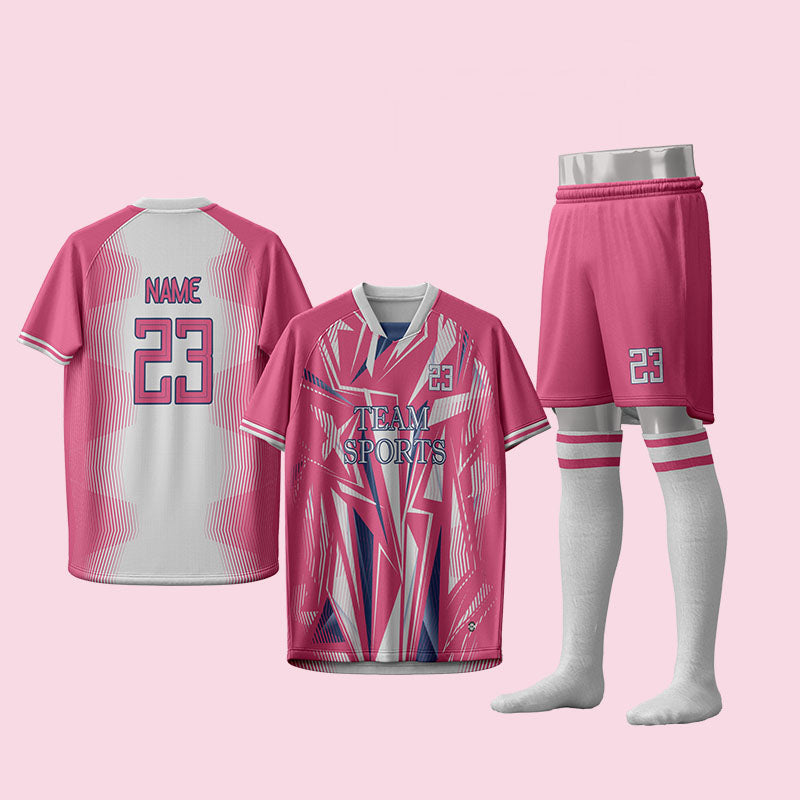 U-TRY | Shawl collar / Raglan sleeve Soccer Jersey Set - CJDL001
