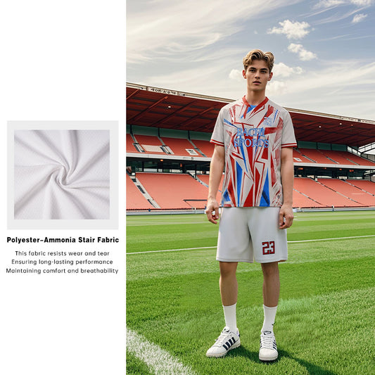 U-TRY | Shawl collar / Raglan sleeve Soccer Jersey Set - CJDL001