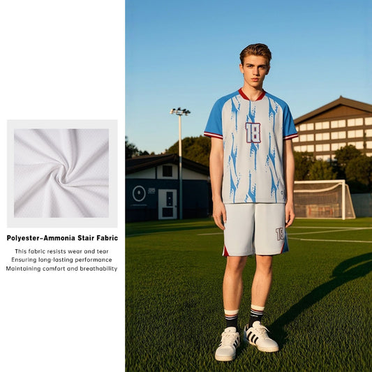 U-TRY | Shawl collar / Raglan sleeve Soccer Jersey Set - CJDL003