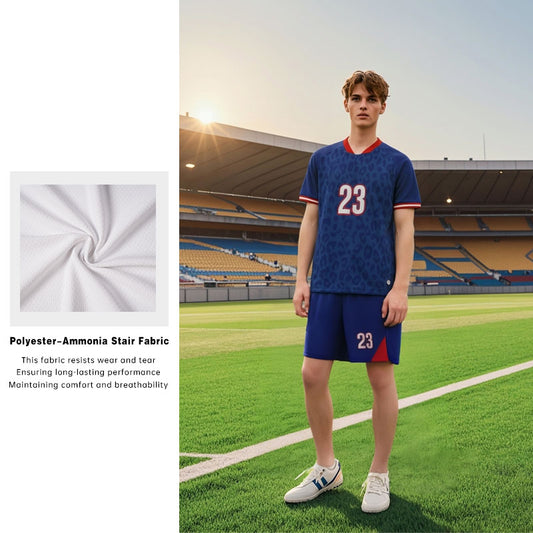 U-TRY | Shawl collar / Raglan sleeve Soccer Jersey Set - CJDL002