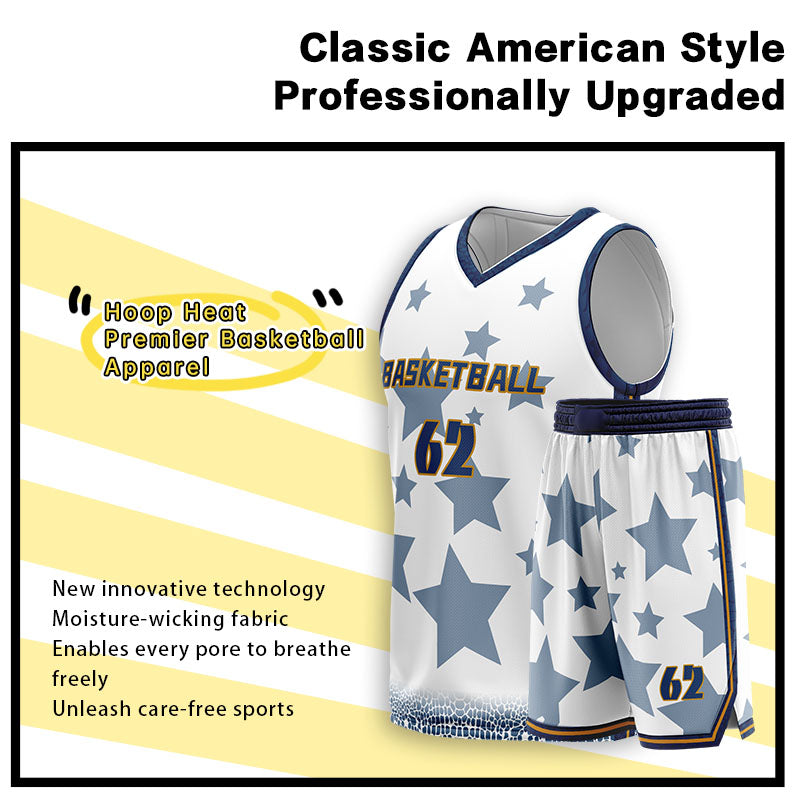 U-TRY | American-Style Basketball Uniforms - MS042
