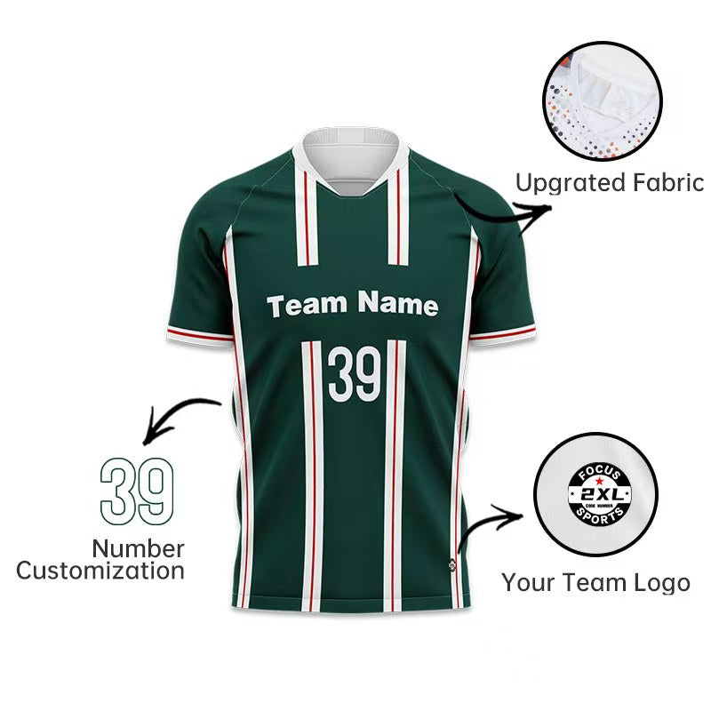 U-TRY | V - neck / Raglan sleeves Soccer Jersey Set - XCL009