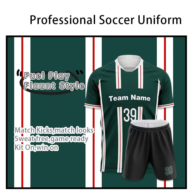 U-TRY | V - neck / Raglan sleeves Soccer Jersey Set - XCL009