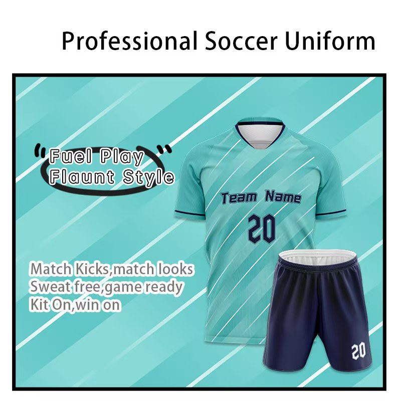 U-TRY | V - neck / Raglan sleeves Soccer Jersey Set - XCL010