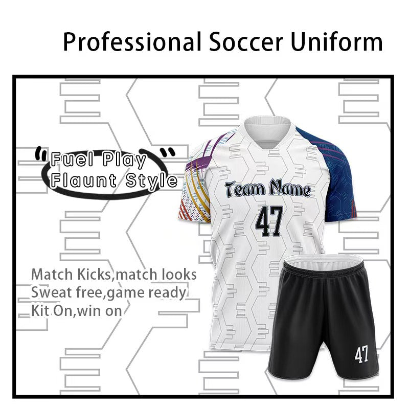 U-TRY | V - neck / Raglan sleeves Soccer Jersey Set - XCL011