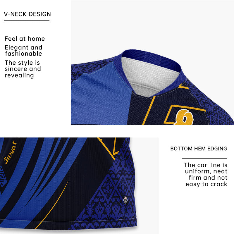 U-TRY | V - neck / Raglan sleeves Soccer Jersey Set - XCL004