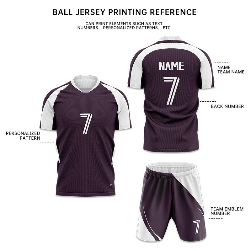 U-TRY | V - neck / Raglan sleeves Soccer Jersey Set - XCL005