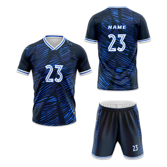 U-TRY | Folded Collar Soccer Jersey Set - DL007