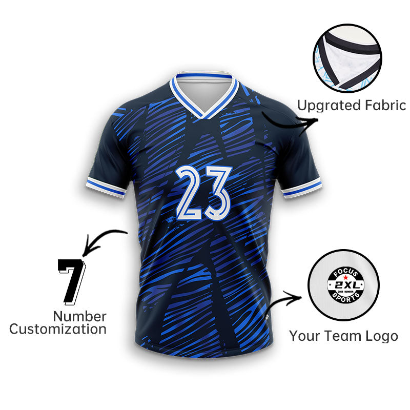 U-TRY | Folded Collar Soccer Jersey Set - DL007