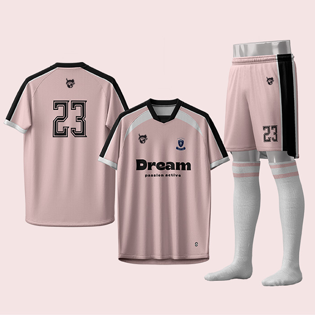 U-TRY | Shawl collar / Raglan sleeve Soccer Jersey Set - CJDL009